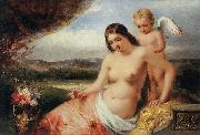 William Edward frost R.A. Venus and Cupid china oil painting artist
